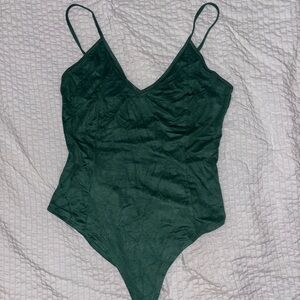Forever 21 | Hunter Green Spaghetti Strap Bodysuit